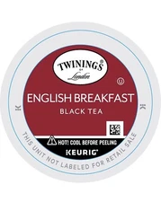 Twinings English Breakfast Tea K-Cup Pods, Caffeinated, Smooth 56 Count