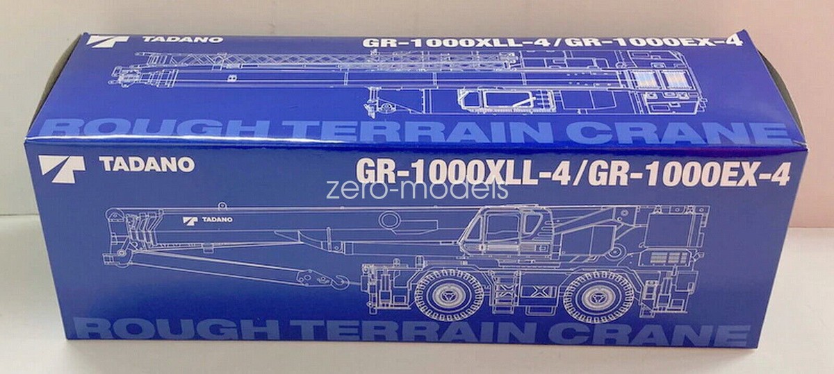 1/50 scale Tadano GR-1000XLL-4 Rough Terrain Crane Diecast