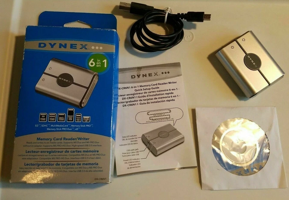 Dynex 6-in-1 Memory Card Reader/Writer DX-CR6N1 - Image 2 of 2