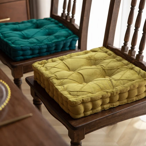 Soft Chair Pad Tufted Padded Booster Cushion Seat Pad Floor Backrest with Handle - Picture 44 of 71