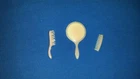 VINTAGE BARBIE PINK MIRROR BRUSH COMB SET