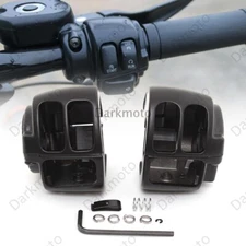 2x Switch Housing Cover For Harley Touring Sportster Softail Dyna Handlebar Case