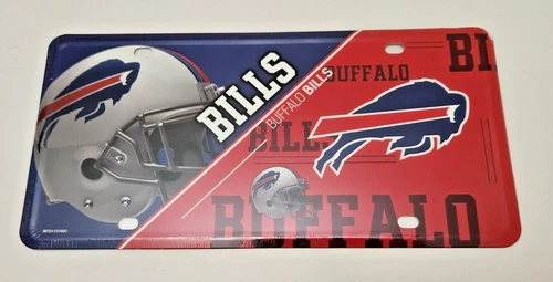 NFL " Split Design " Metal License Plate