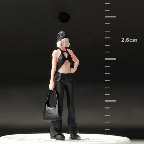 1:64 Moda Niño Niña Miniaturas Figuras Fotografía Callejera Escena Modelo Pintado - Imagen 10 de 12
