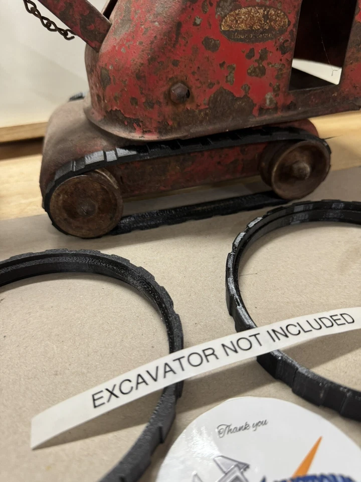 1 SET OF NEW TRACKS FOR EARLY Tonka Steam Shovel  Pressed Steel Vintage - Image 3 of 4