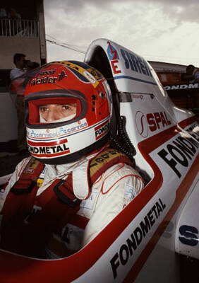 Piercarlo Ghinzani Italy sits aboard the Osella Squadra Corse- 1989 Old Photo