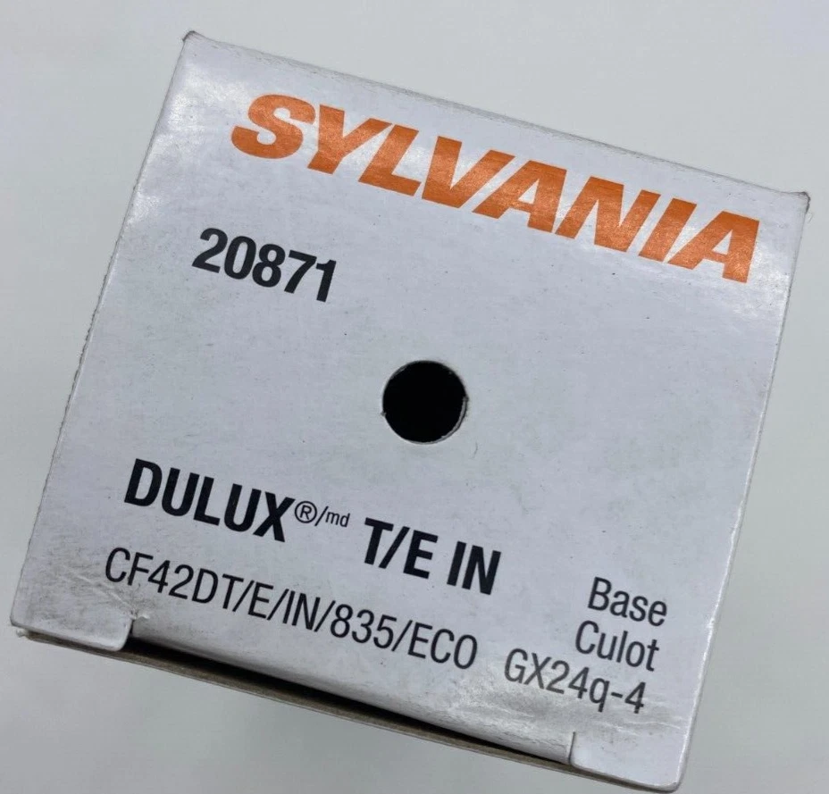 Sylvania 20871 CF42DT/E/IN/835 42W T4 CFL 4-pin GX24q-4 3500k Warm White - Image 4 of 4