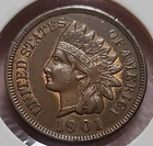 1901 Indian Head Cent☆Full Liberty☆3 Diamonds☆Rich Brown Color