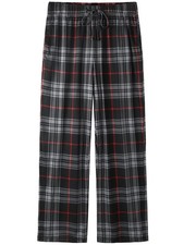 IHU Boys Pajama Pants Soft Kids Plaid Pj 12-14 Years, Gray and Black