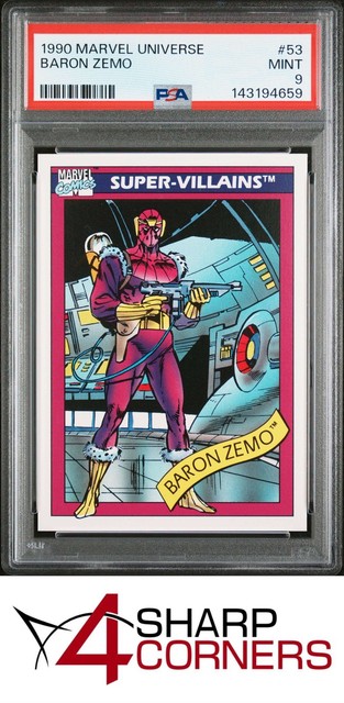 1990 Marvel Universe #53 Baron Zemo PSA 9