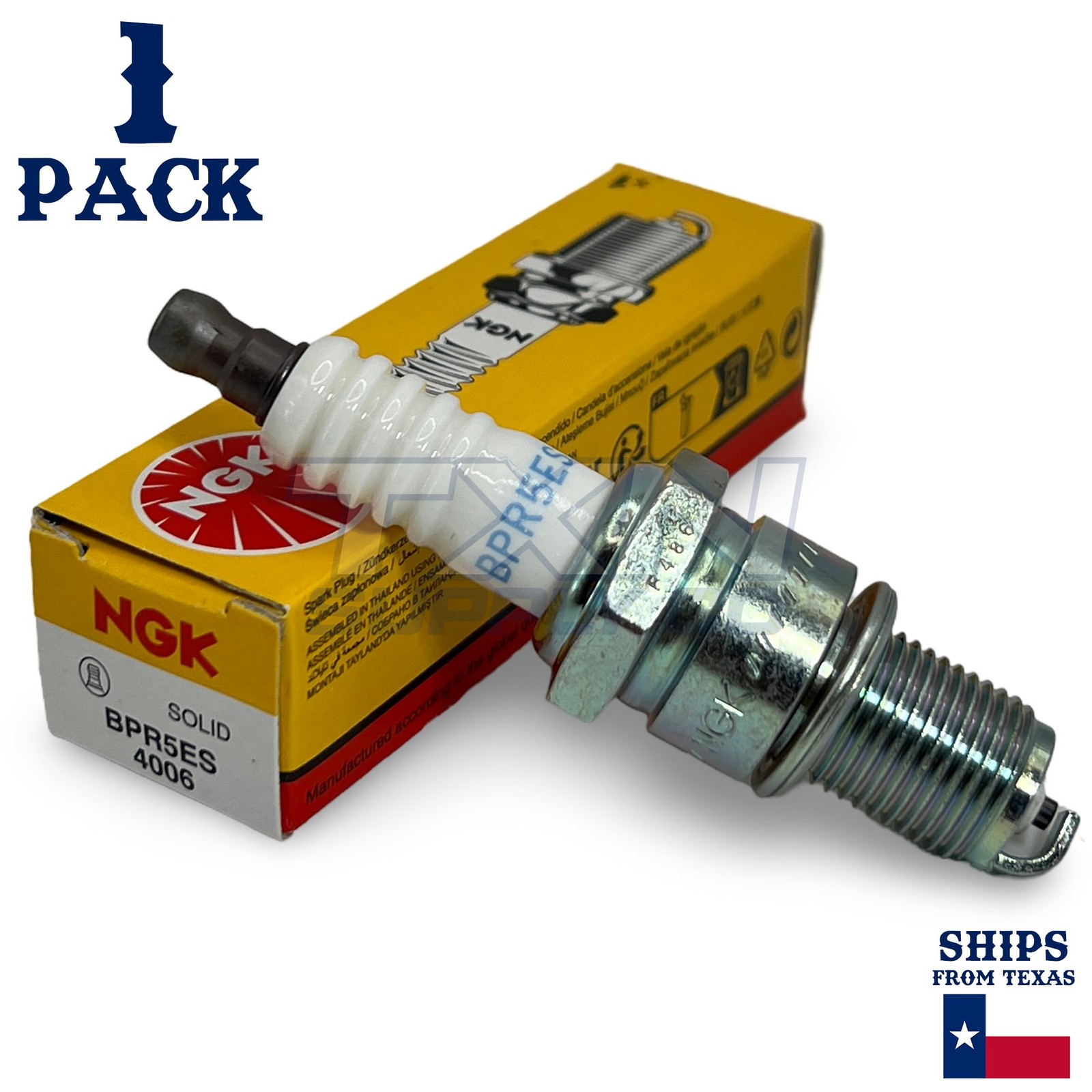1 Pack NGK V-Power 4006 Spark Plugs BPR5ES SOLID