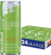 Red Bull Green Edition Curuba Elderflower Energy Drink, 8.4 Fl Oz, 24 Cans