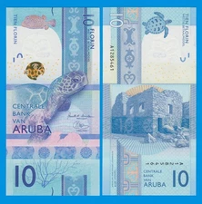 ARUBA 10 Florin, P 21a,  2019 UNC ( P 21 a )