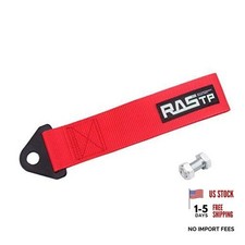 High Strength Racing Tow Strap, Tow Hook Fit for Front or Rear Front red