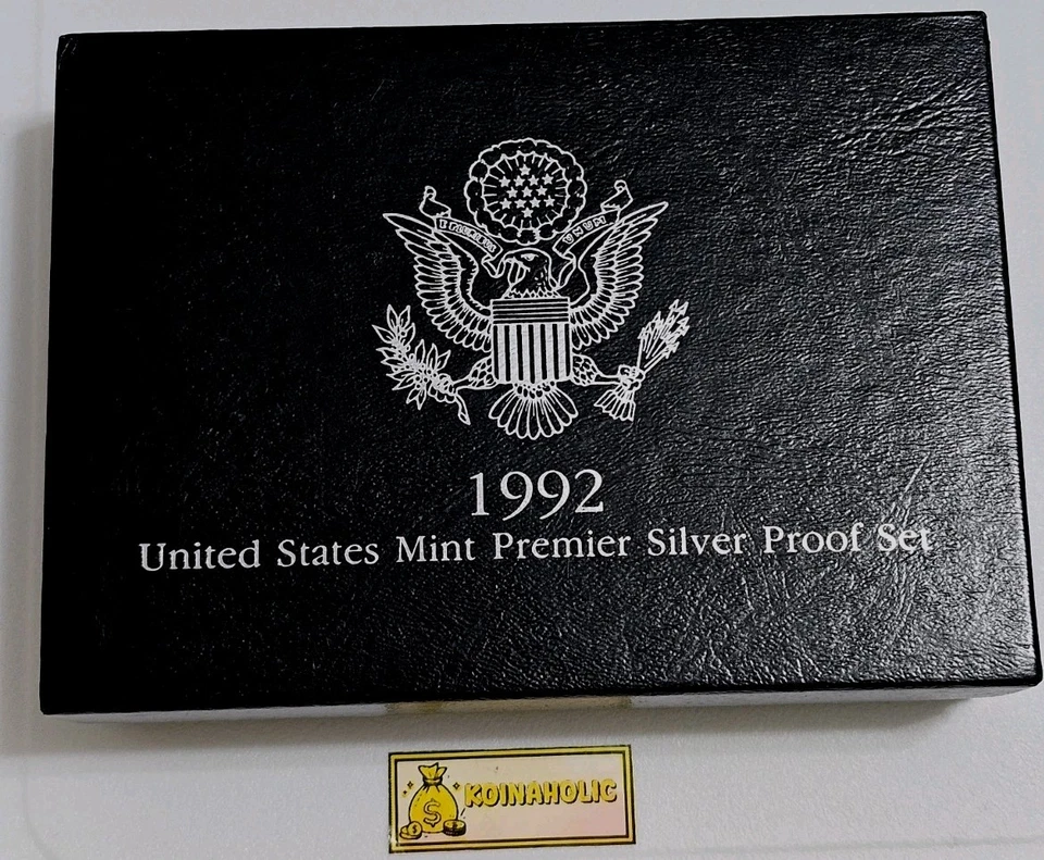 1992-1998 S Premier SILVER PROOF Sets 90% Silver All 7 Sets, COA/OGP,  Fast Ship - Image 2 of 4