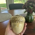 Vintage Frankoma Art Pottery Acorn Nut Pocket Wall Planter Vase