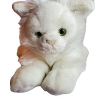 Russ Cat Kitten White Persian 12" Plush Green Eyes Stuffed Animal Plush