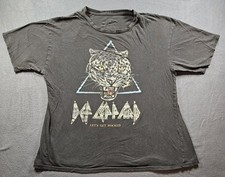 Def Leppard Let  s Get Rocked Black Concert Band T-Shirt Men  s L FAST SHIPPING