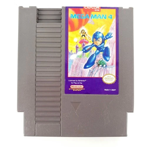 Mega Man 4 (Nintendo Entertainment System, 1992) Authentic Cart Only Tested