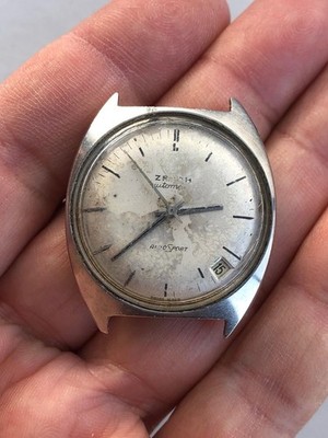 Zenith Automatic AutoSport Cal 2562 PC funktioniert nicht für Teile Reparatur Vintage