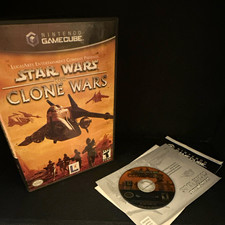 Star Wars: The Clone Wars Nintendo GameCube 2002 T Shooter Action w/ Manual