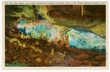 The New Room Temple of Silence Linen Postcard Manitou Springs Unposted S-0198