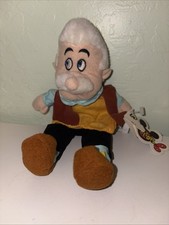 Pinocchio Geppetto Mini Bean Bag Plush Toy Disney Mousekeetoys 9"