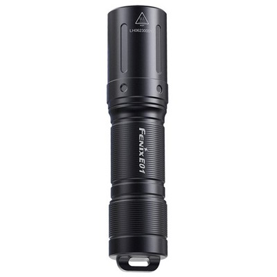 Fenix E01 V2.0 Black   Schlüsselbundlampe mit AAA, 3 Leuchtstufen, 100 lm, IP68
