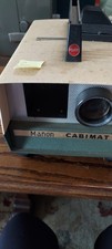 Vintage Rare Manon Cabimat 35mm Slide Projector with Remote Case 36 Slide Tray