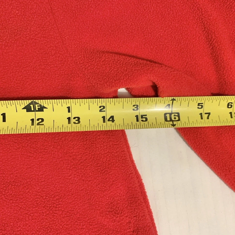 Abrigo de guisante vintage para niñas talla 6/6X rojo Scottie Dogs ribete de piel con capucha Foto 4 de 4