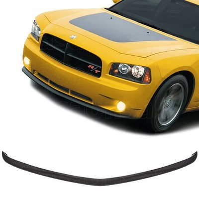 Fits 05-10 Dodge Charger Daytona Front Bumper Lip Spoiler, OE Style PU Black