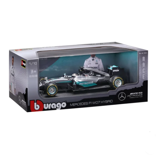 Bburago 1:18 Formula Die-cast Car, Mercedes F1 W07 Hybrid Diecast