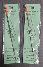 2 Schooley's Spring Bobber Orange tip Ice Fishing bobbers Retract FREE SHIPPING 