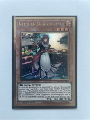 YUGIOH KÜCHENDRACHENJUNGFER 1.AUFLAGE GOLD RARE MAGO-DE022