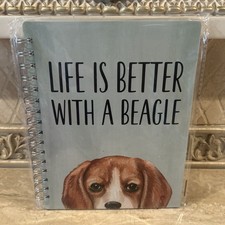NEW NOTEBOOK Life Is Better With A Beagle" Spiral Notebook