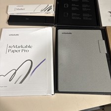 Remarkable 2 Paper Tablet Folio and Marker BUNDLE. 64Gb Of Storage