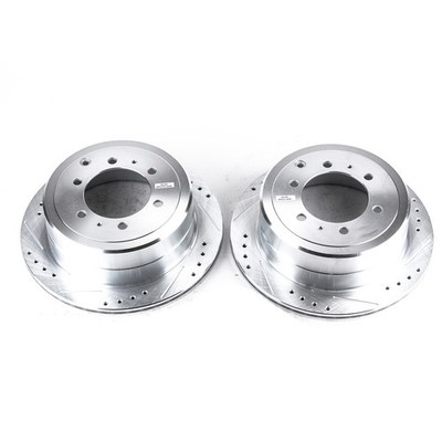 JBR743XPR Powerstop Brake Discs 2-Wheel Set Rear for Toyota Land Cruiser LX450