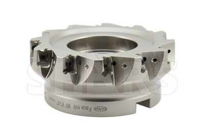 6'' 90° Coolant Indexable Face Mill ANGX 12FL 4 Cutting Edge W/Cert. R[