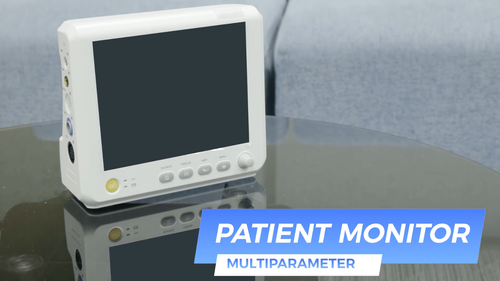 8" Handheld Portable Patient Monitor Vital Signs ECG TEMP Multi ...