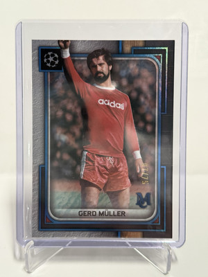 2023-24 Topps Museum Collection UCL - Gerd Müller #27 Sapphire /75 Bayern
