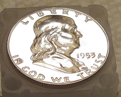 1953 Choice  Proof  Franklin EYE CANDY Blazing  Luster "  #524 ~10