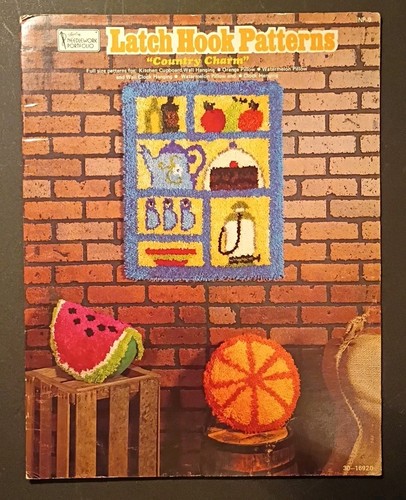 LATCH HOOK PATTERNS  "COUNTRY CHARM" by Needlwork Portfolio
