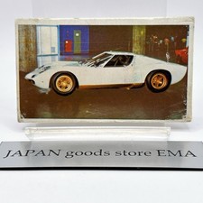 Lamborghini Miura SV Menko Card White Supercar Japanese Rare Vintage Collection
