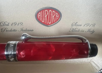 AURORA Kugelschreiber Optima Auroloide Mini  Feuer  Limitierte Auflage 11 cm
