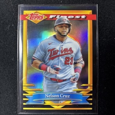 2021 Topps Finest Nelson Cruz  Black Refractor numbered # d /25 