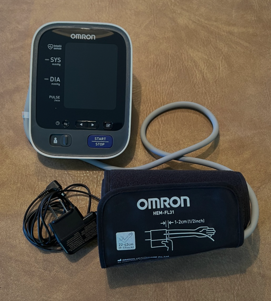 Omron Blood Pressure Monitor with Semi-Hard Case, Upper Arm Model ...