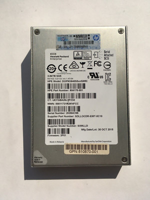 HP 3PAR 3.84TB SAS SSD SDLLOCDR DOPM3840S5xnNMRI *95% HEALTH HP 3PAR 3.84TB SAS SSD SDLLOCDR DOPM3840S5xnNMRI *95% HEALTH