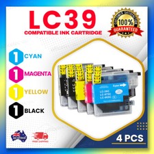 4 Ink Cartridge for Brother LC39 B/C/M/Y MFC-J220 MFC-J265W MFC-J410 MFC-J415W