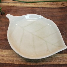 Ceramic Jewelry Dish Tray, Decorative Trinket Dish, Leaf Ring Holder