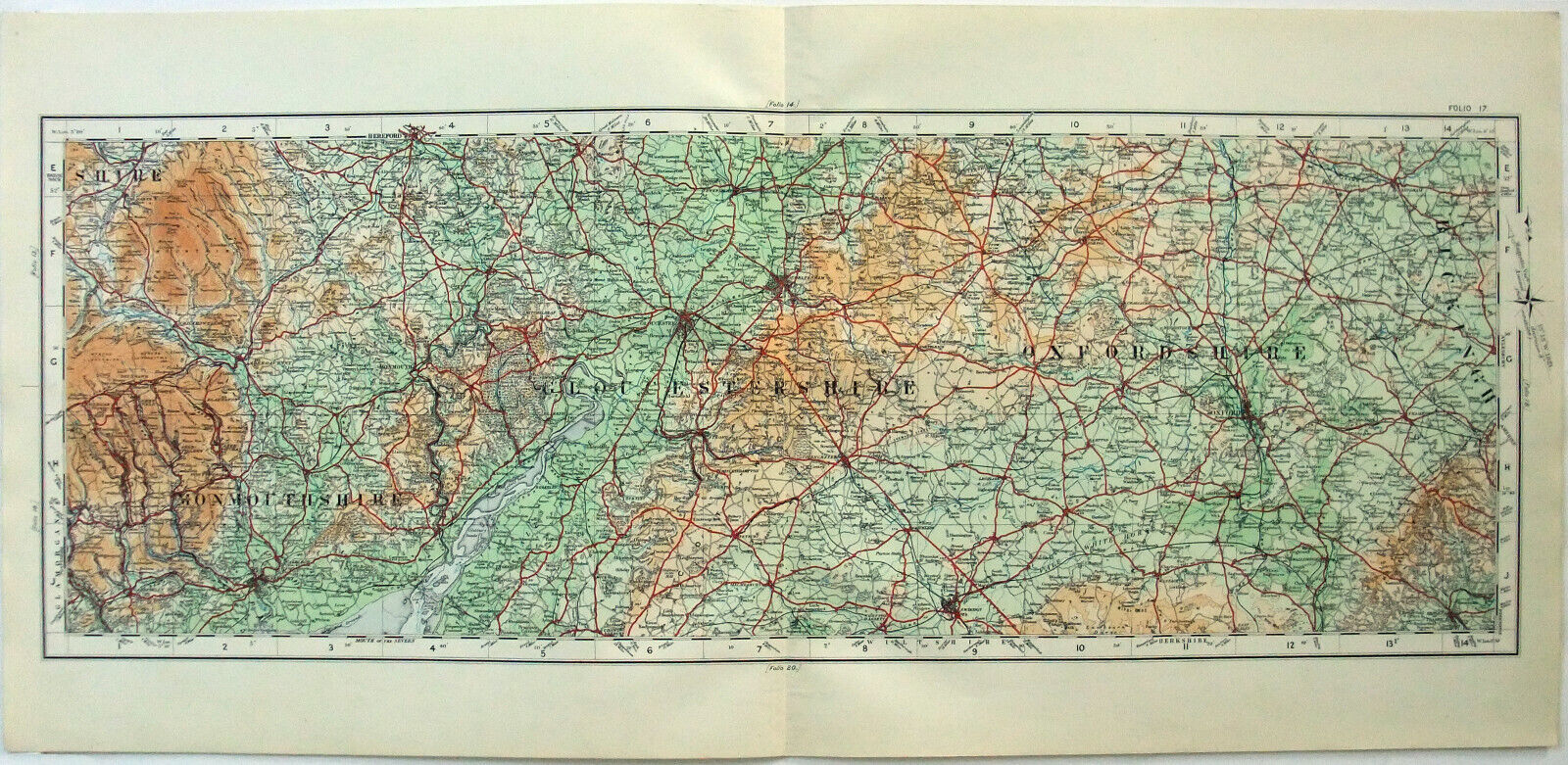 Middlesex Hertfordshire & Essex, England. Original 1922 Ordnance Survey Map. 